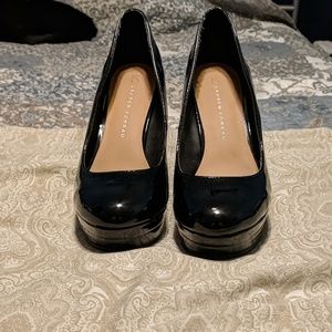 Black platform heels